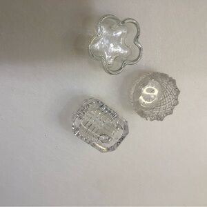 Glass and crystal salt cellars